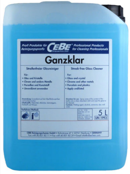 Ganzklar Glasreiniger 5 Liter
